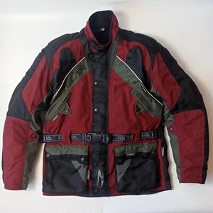 Richa Men's Motorcycle Jacket Textile With Liner & Armour - Red - Size Large UK - Picture 1 of 13