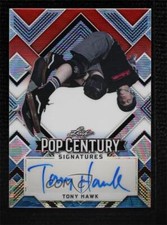 2022 Leaf Metal Pop Century Red White & Blue Wave 1/7 Tony Hawk #BA-TH2 Auto