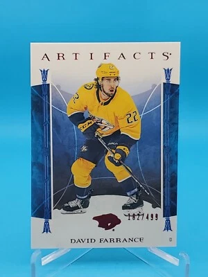 David Farrance 2022-23 Upper Deck Artifacts #24 Ruby Parallel 162/499 -Predators - Image 1 of 2