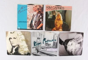 Kim Carnes Lot of 5 Records, 7" 45 rpm, Bette Davis Eyes, Crazy in the Night VG+ - Picture 1 of 2