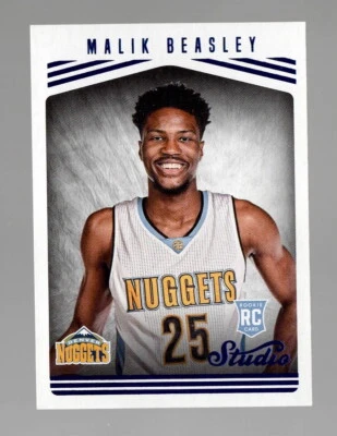 2016 Panini Studio #183 Malik Beasley NM/Mint - Image 1 of 2