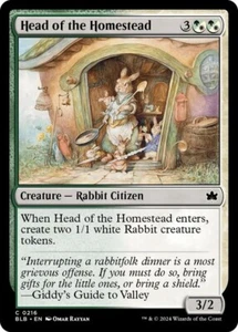 MTG (x4) Head of the Homestead (x4) Playset (Bloomburrow C#216) NM/LP - Picture 1 of 1