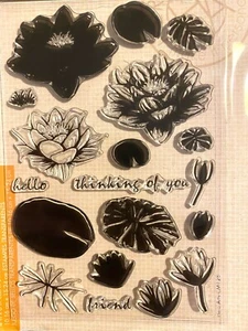 Hero Arts Poly Clear Stamps - Seerosen - Neu - Bild 1 von 3
