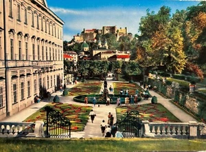 Palacio Mirabell Jardín Salzburgo Postal Flores Paisaje Continental Cromo - Imagen 1 de 2