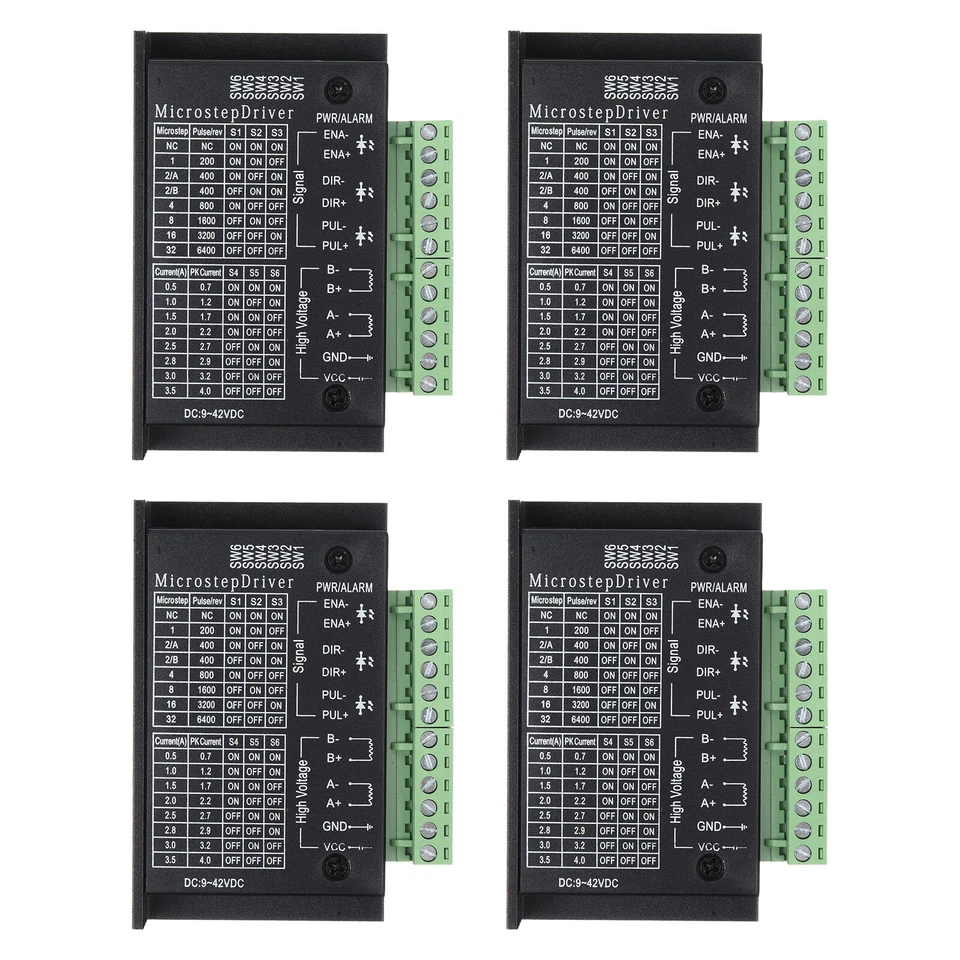 4 Pack Stepper Motor Drivers 4A Stepper Driver Controller CNC Driver - Image 1 of 4