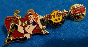 SAN FRANCISCO EXOTIC EROTIC BALL GIRL SNAKE GUITAR 2006 Hard Rock Cafe PIN LE - Picture 1 of 1