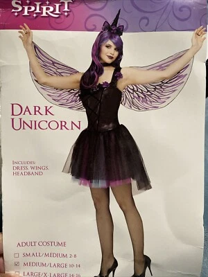DISFRAZ Spirit Dark Unicorn Damas Talla M/L 10-14 Usado Foto 1 de 4