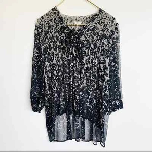 Joie 100% Silk Sheer Blouse Women's Size Small S - Picture 1 of 5