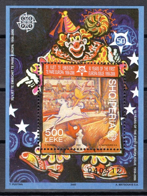 Albania 2005 Europa Cept - 50 years eorupa block MNH - Image 1 of 1