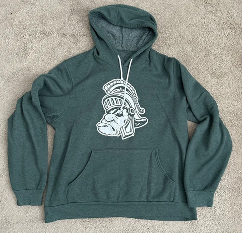Men’s Michigan State Spartans Gruff Sporty Vintage Style Hoodie XL EUC Cover