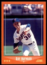 1988 SCORE GLOSSY RAY HAYWARD TEXAS RANGERS #67T