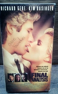 Final Analysis VHS Richard Gere, Kim Basinger Compelling Seductive - Picture 1 of 3