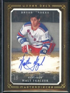 2008-09 UD Masterpieces Pinceladas Marrón #MBWT Walt Tkaczuk - Imagen 1 de 2