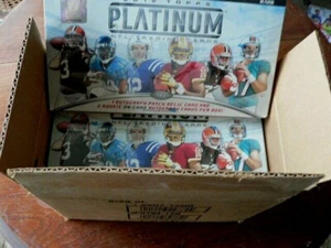 2012 Topps Platinum Hobby Football 6 caja (abierta) - 6 cajas selladas de fábrica - Imagen 1 de 4