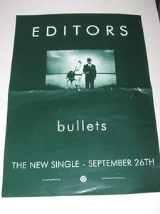 EDITORS Bullets Single Promo Promotional Poster Re-issue 2005 - Picture 1 of 1