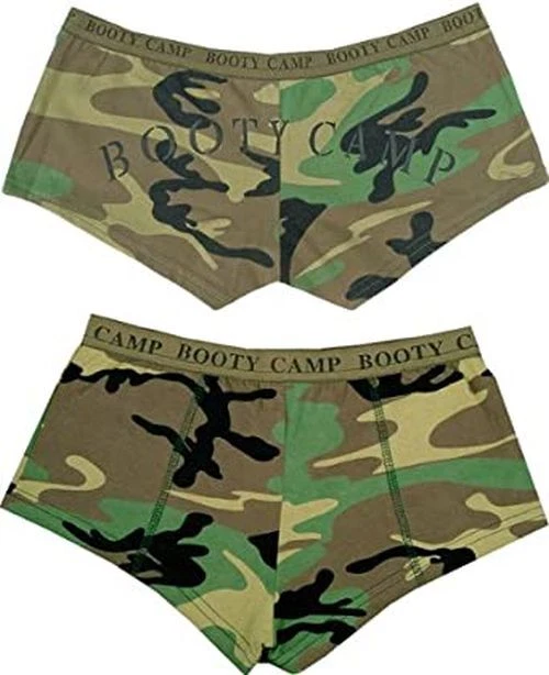 Womens Green Woodland Camo BOOTY CAMP SHORTS Hunting Clothes Rothco 3476 2XL - Image 1 of 1