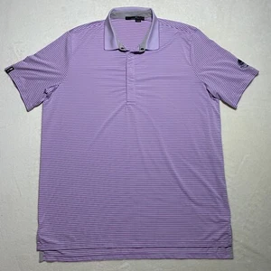 Ralph Lauren RLX Polo Men’s XL Lavender White Stripe Golf Golfer Outdoor - Picture 1 of 9