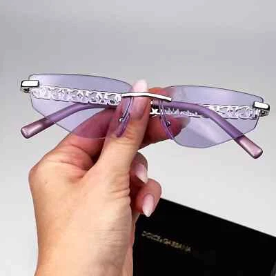 Gafas de sol estilo sin montura para mujer hombre totalmente 92,5 plateadas de lujo de moda DC... Foto 1 de 4