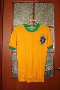 Vintage 1970's-1980's Brazil (Brasil) Football Team shirt jersey - size 52 - Picture 1 of 7