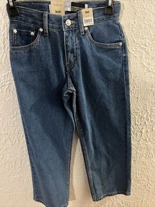 NWT LEVI’S Silvertab Stay Loose Denim Blue Jeans, Boys Size 8  W24 X L25 - Picture 1 of 4
