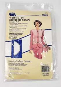 Coprispalle vintage Dritz 1/2” coperte a forma di set-in bianche 1994 nuove sigillate - Foto 1 di 2