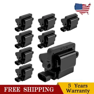 8Pcs Ignition Coils For 2000-2005 2006 Chevrolet Suburban 1500 Silverado 1500 - Image 1 of 4