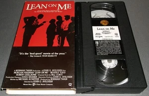 Lean On Me Morgan Freeman VHS Tape Movie True Story Adult Drama 1989 PG13 - Picture 1 of 2