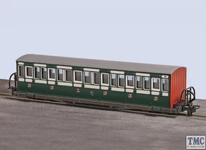GR-601B PECO OO-9 Narrow Gauge - FR Short Bowsider Bogie Coach - Picture 1 of 1