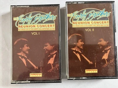 The Everly Brothers Reunion Concert 1983 Vol 1 &2 cassettes.VGC.FREE P&P.RARE! - Image 1 of 2