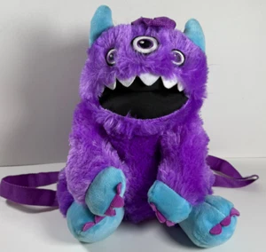 Critter Collection Purple Monster backpack overnight bag purse plush - Picture 1 of 7