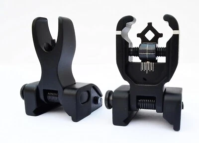 ACID TACTICAL Rifle Back up Iron Sights with Picatinny Base BUIS 2 Piece Front and Rear Duel A