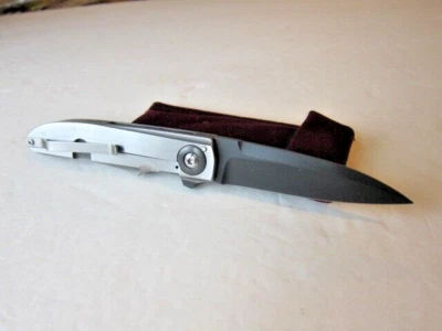 Custom Jason Clark Tactical  Titanium Flipper Knife in excellent Cond. - Image 1 of 4