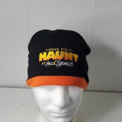 Cedar Point Haunt at HalloWeekends Logo Miembro del Equipo Tejido Invierno Gorro Gorra Sombrero Foto 1 de 4