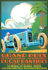 Art Poster Grand Prix International Automobile 300 Kilometers 1929 Deco    Print