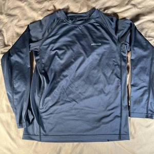 PATAGONIA capilene Long Sleeve UPF 50 Stretch Fish Graphic Youth XL 14 Fishing - Picture 1 of 9