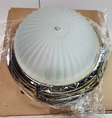 Murray Feiss Lighting Vintage-style Flush Mount  Ceiling Lamp FM 112 M/PB 40Watt - Image 1 of 4