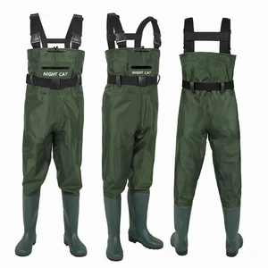 ​Durable Nylon PVC Chest Waders - Waterproof for Fly Fishing & Outdoor Use - Picture 1 of 18
