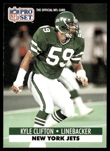 1991 Pro Set Kyle Clifton New York Jets #244 - Foto 1 di 2