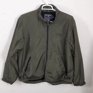 Giacca Polo Sport Ralph Lauren Adulto Uomo L Grande Verde Isolata Full Zip - Foto 1 di 9