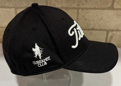 Titleist Fitted Hat Cap Black Currahee Club Golf Logo Embroidered Small/Medium - Image 1 of 4