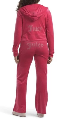 Conjunto de Pista de Veludo Juicy Couture Vixen Rosa Tamanho M Novo com etiquetas - Imagem 1 de 2