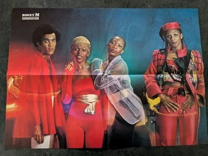 BONEY M Rare 80s Danish POSTER D973 - Bild 1 von 1
