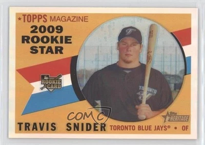 2009 Topps Heritage Chrome Refractor /560 Travis Snider #C82 Rookie RC - Image 1 of 2
