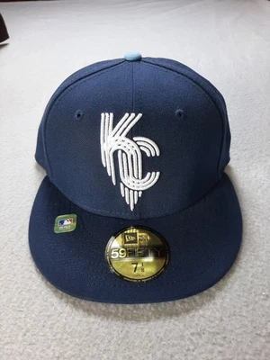Kansas City Royals MLB Baseball Cap Mens Size 7 1/8 New Era 59FIFTY Fitted Hat - Image 1 of 3