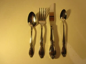 Oneida Community CHATELAINE 4 piezas juego de cubiertos de acero inoxidable brillante para niños jóvenes - Imagen 1 de 3