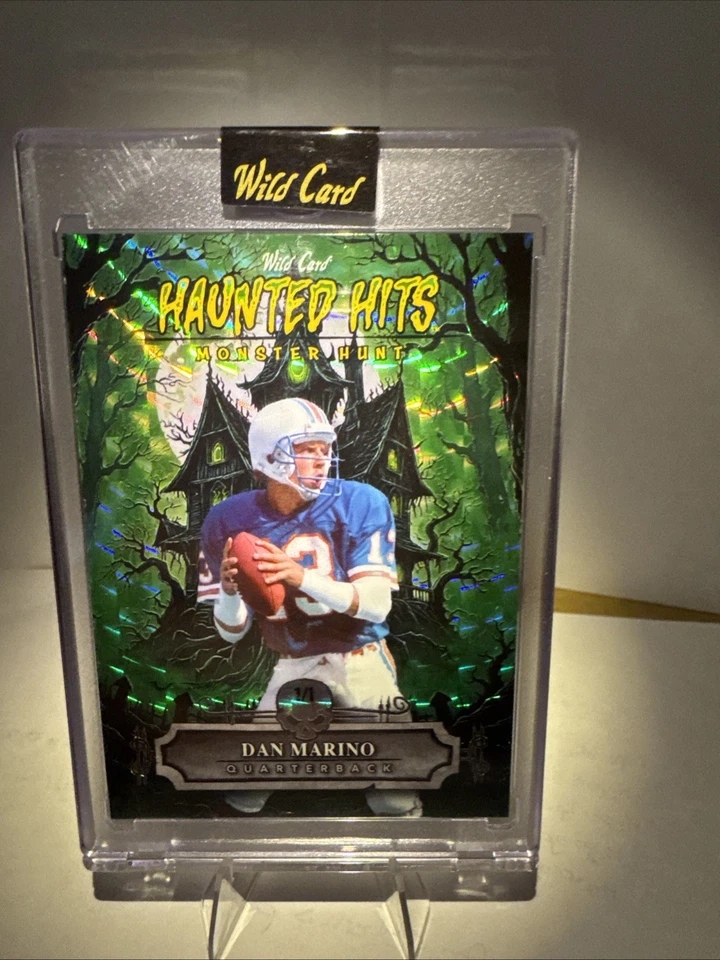 Dan Marino Wild Card Haunted Hits Monster Hunt 1/1 绿色 — 第 1/2 张图片
