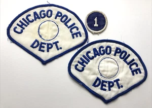 Vintage Chicago District 1 Police Patch 4,5 Stoff, Lot 2 - älter - Bild 1 von 4