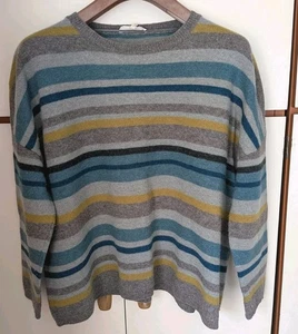 Ladies Seasalt Magnolia Boxy Style Jumper Size 22 Striped Excellent Condition - Picture 1 of 5