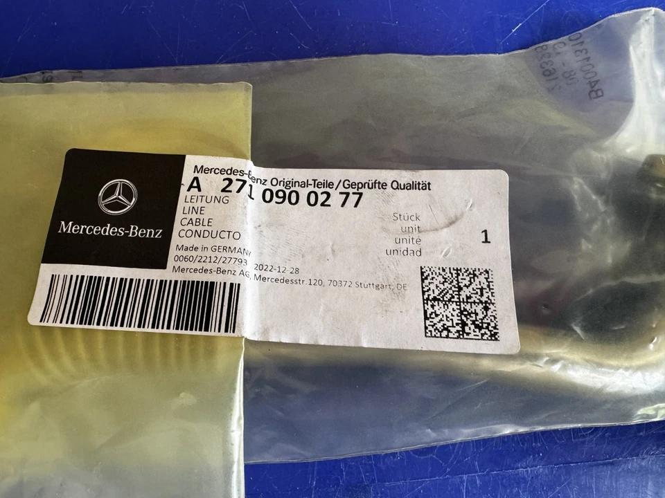 MERCEDES-BENZ ML250 W166 W204 TURBO OIL RETURN LINE A2710900277 A 271 090 02 77 - Image 1 of 1