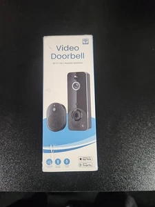 Smart Wifi Doorbell Wireless 2.4GHz Black M50 Video Camera - Picture 1 of 6